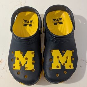 Michigan Wolverines Crocs 6Women 4Mens Brand New Never Worn